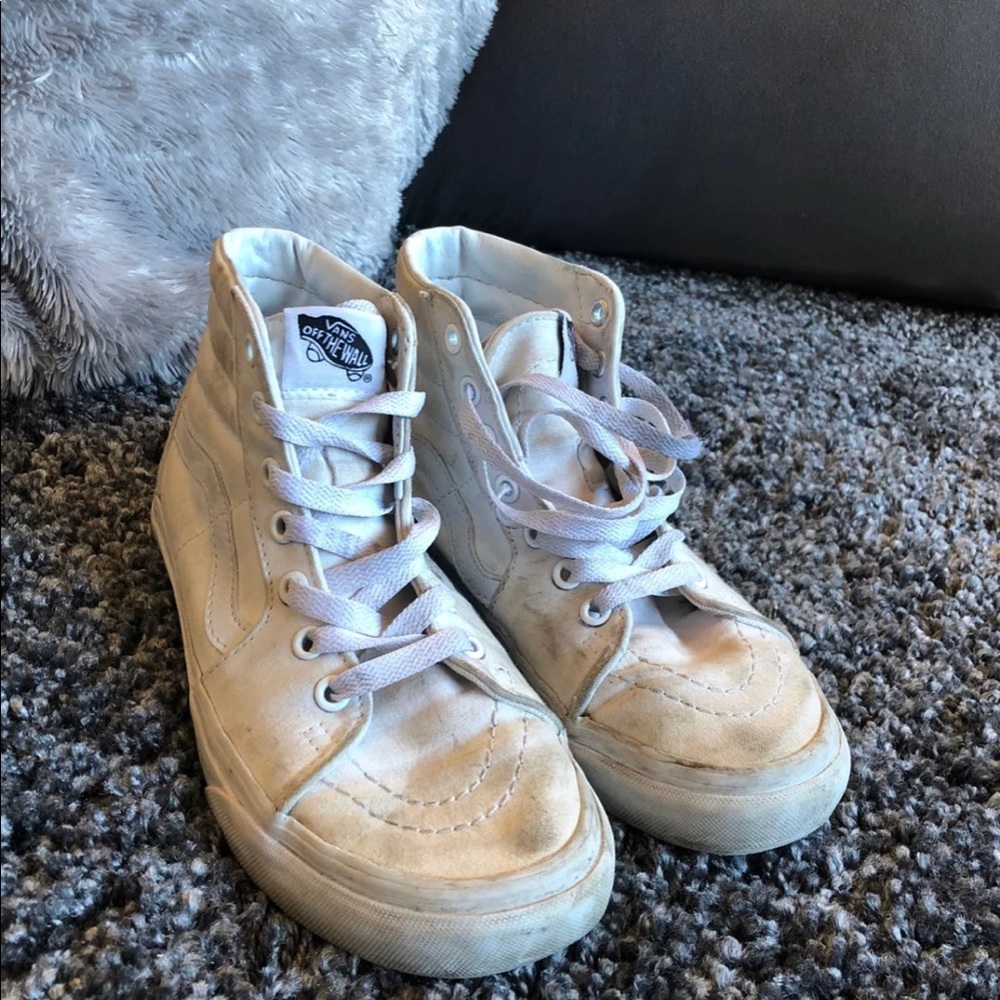 White High Top Vans (vintagish)